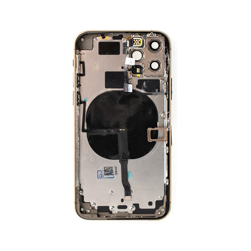 Rear Housing with Small Parts for iPhone 11 Pro (Purple)-Matte Gold Rear Housing with Small Parts for iPhone 11 Pro (Purple)-Matte Gold